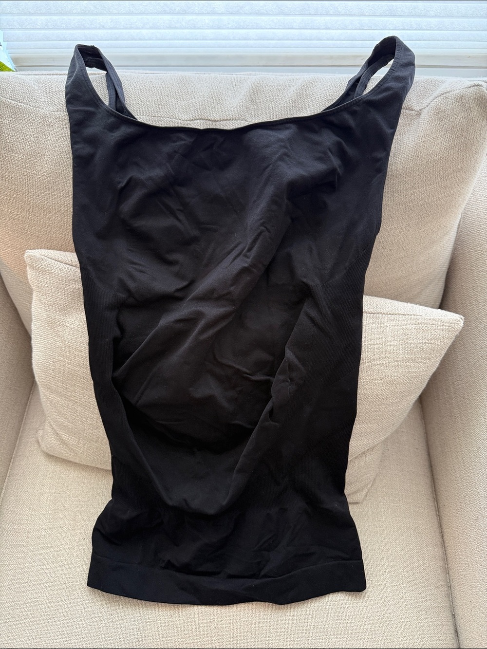 BLANQI Black maternity Supportive Tank with Scoop Neck